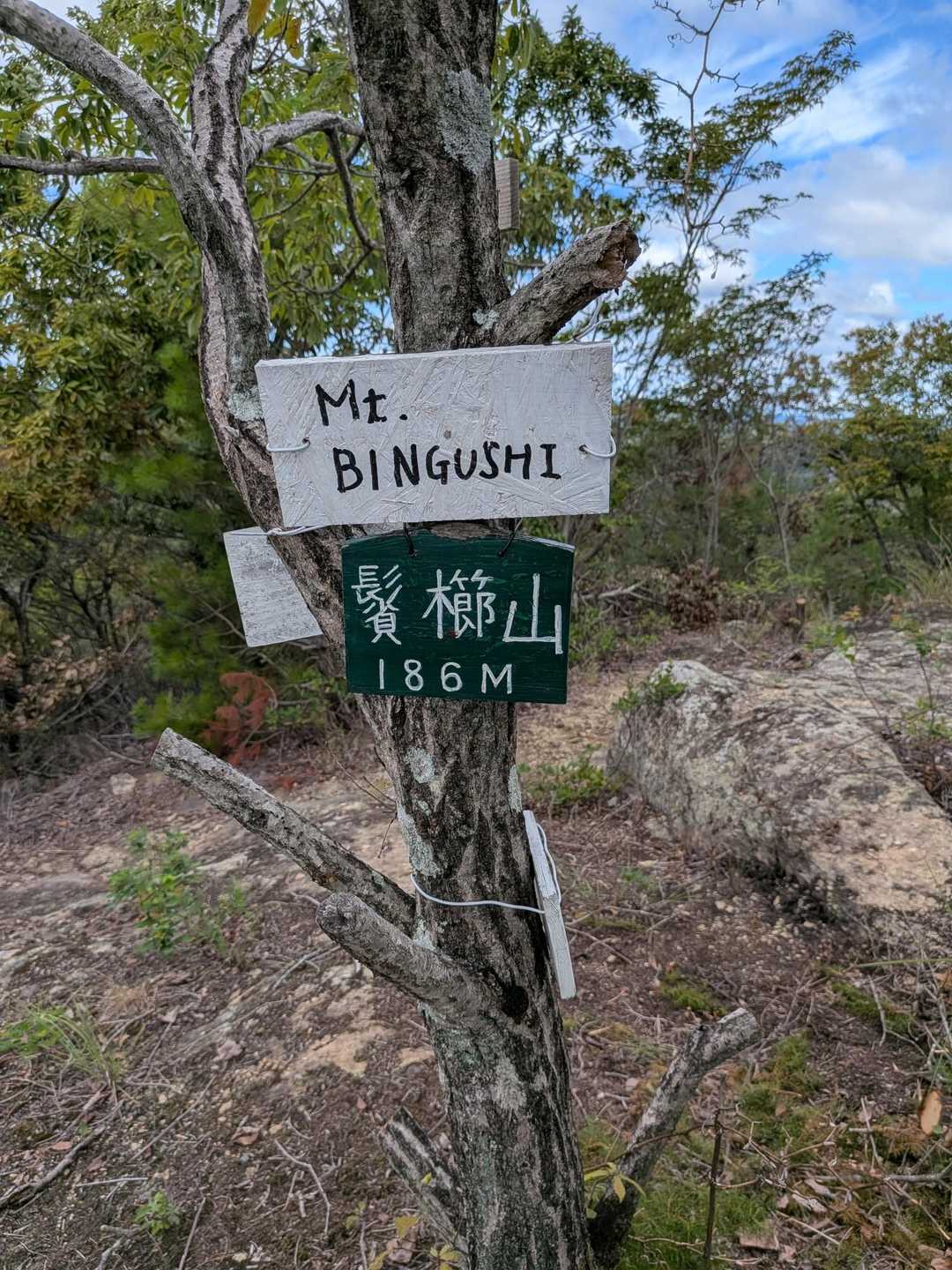 鬢櫛山！