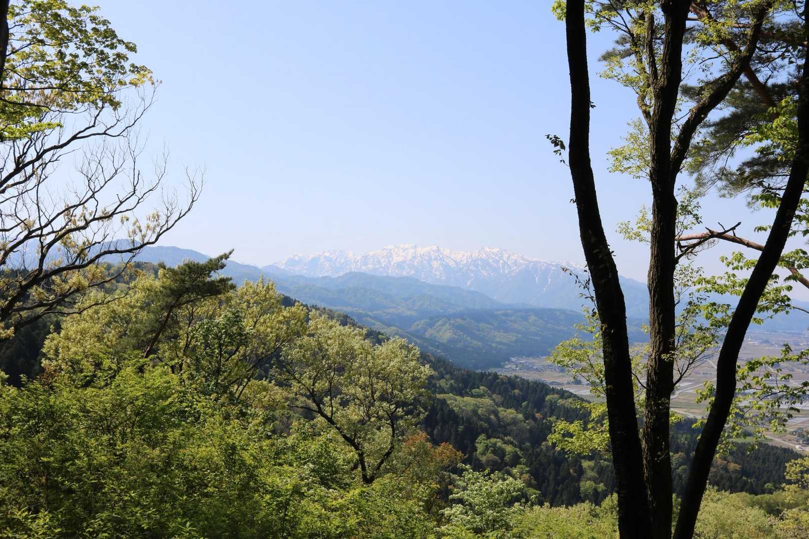 越山から剱岳と毛勝三山