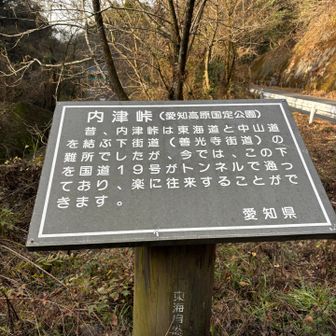内津峠､この下に19号のトンネルがあります。