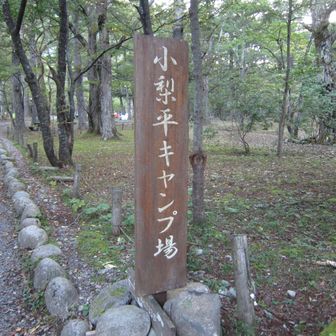小梨平キャンプ場から入ります。