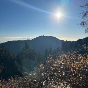 御嶽方面から眺めた日の出山