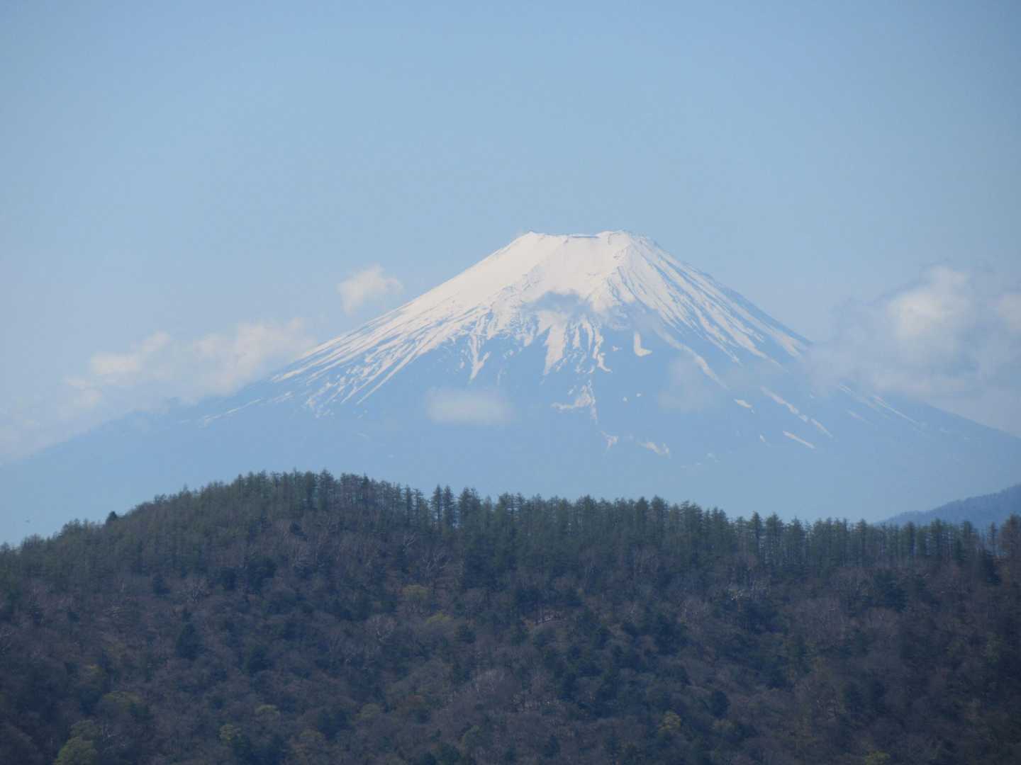 会所からは富士山が臨めた。見えると思っていなかったのでとてもうれしい。