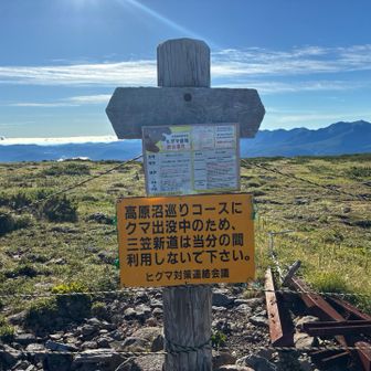 今回は熊には遭遇しませんように🙏
６月に三笠新道→高根ケ原登った所で熊に遭遇した場所です！