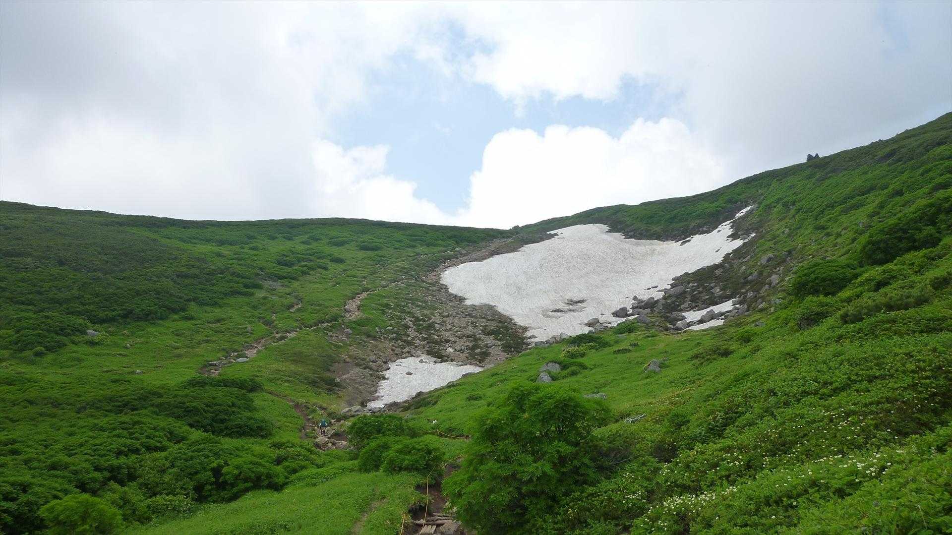 第三雪渓を振り返る