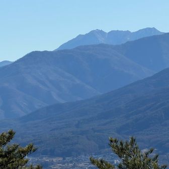 鳳凰三山、赤抜沢ノ頭、高嶺
