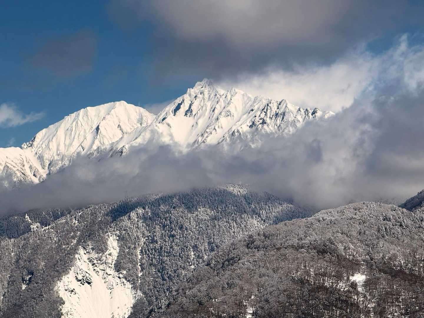 穂高連峰‼️

