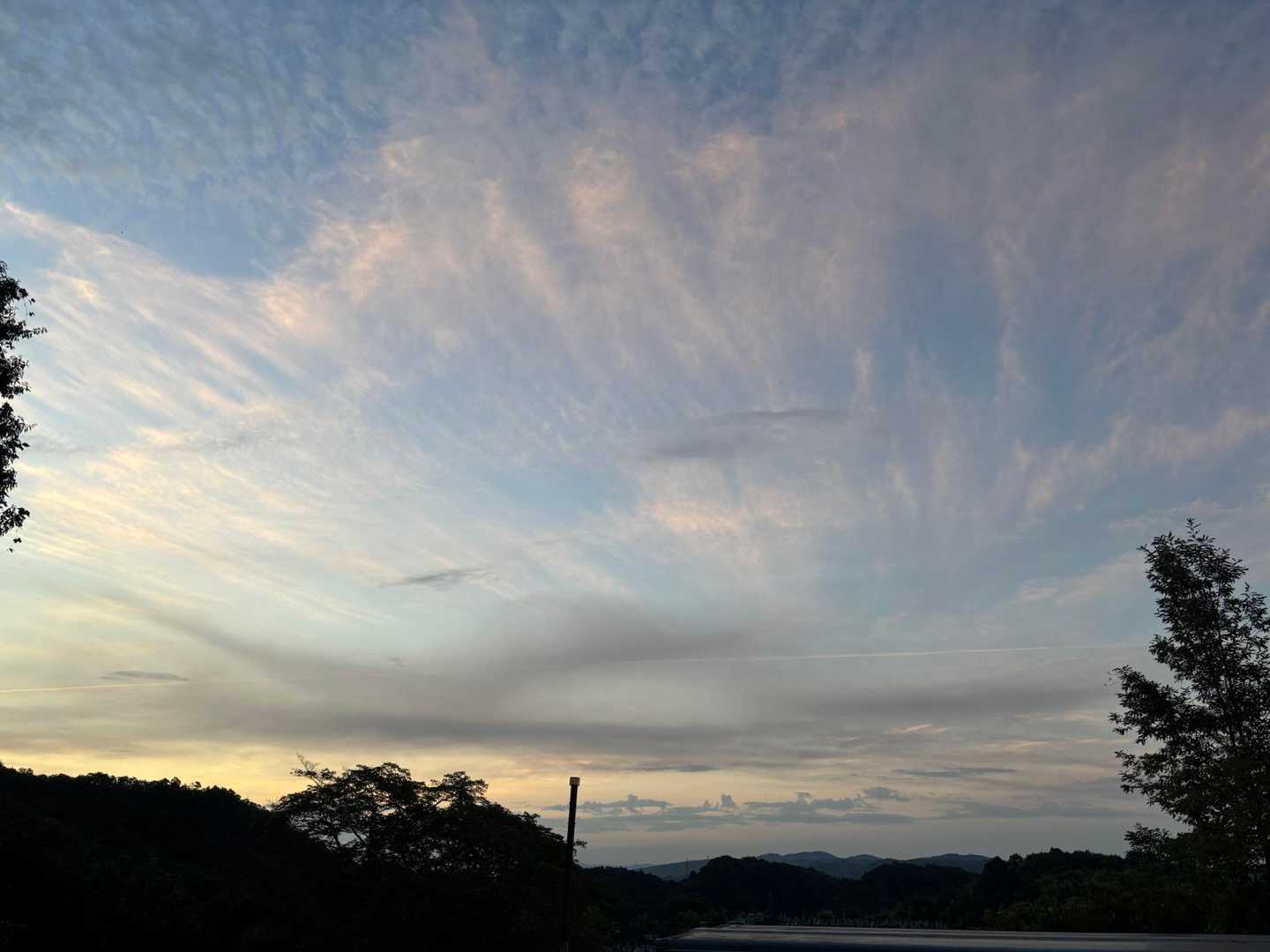 start！
空がキレイかも。