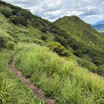 Nice trail. Some grassy sections of the trail between Onigiriyama and Mt. Okuenotsuji were a bit harder to follow. Nothing terrible, but those sections take a little more time to navigate. This side of the mountain is great. 