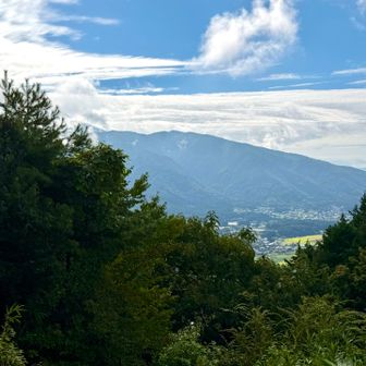 七尾山の奥に伊吹山山頂が覗きます。