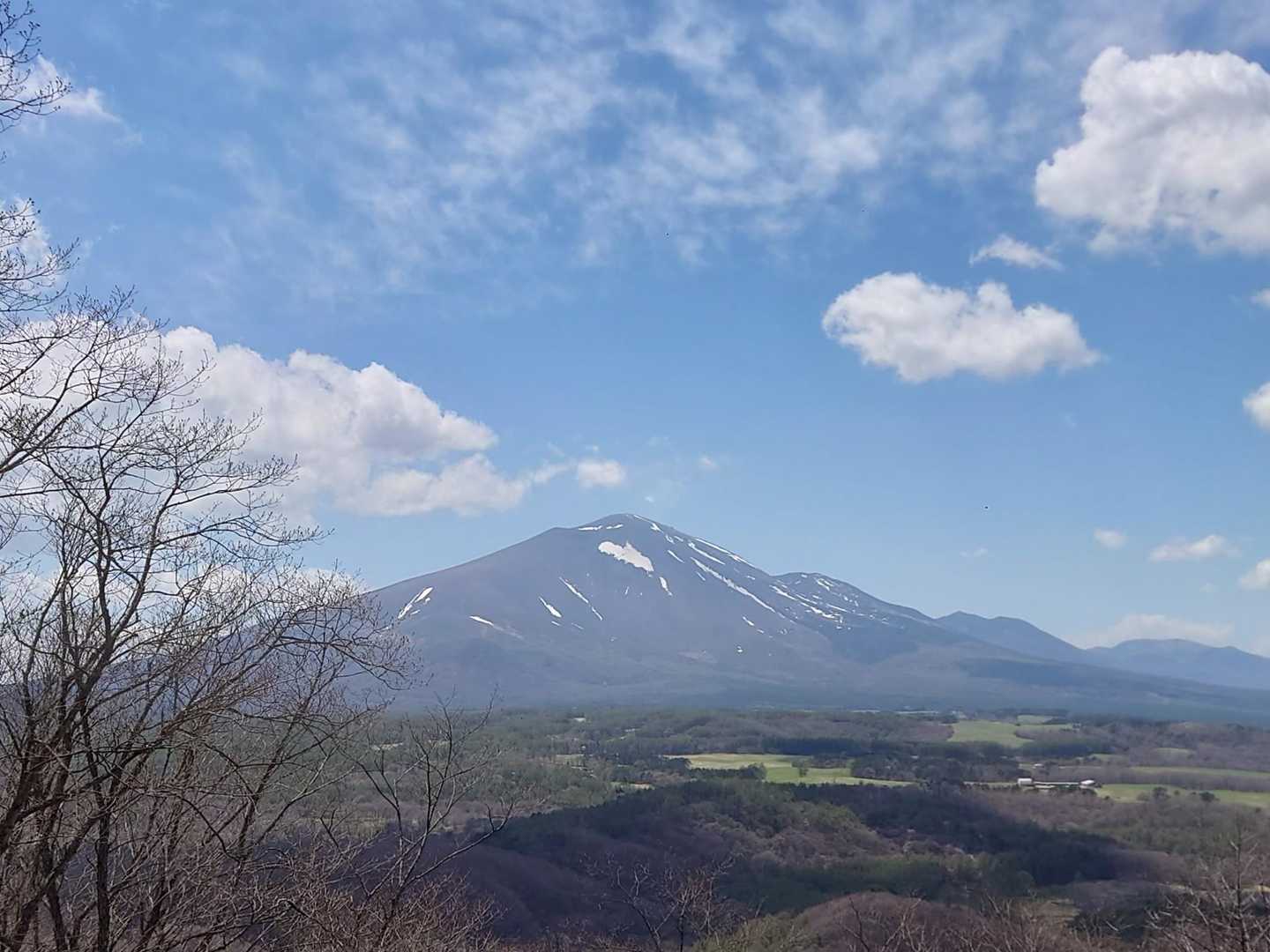 下山後、浅間山がくっきりと見えました。