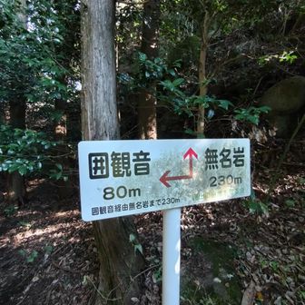 無名岩から230mきました
