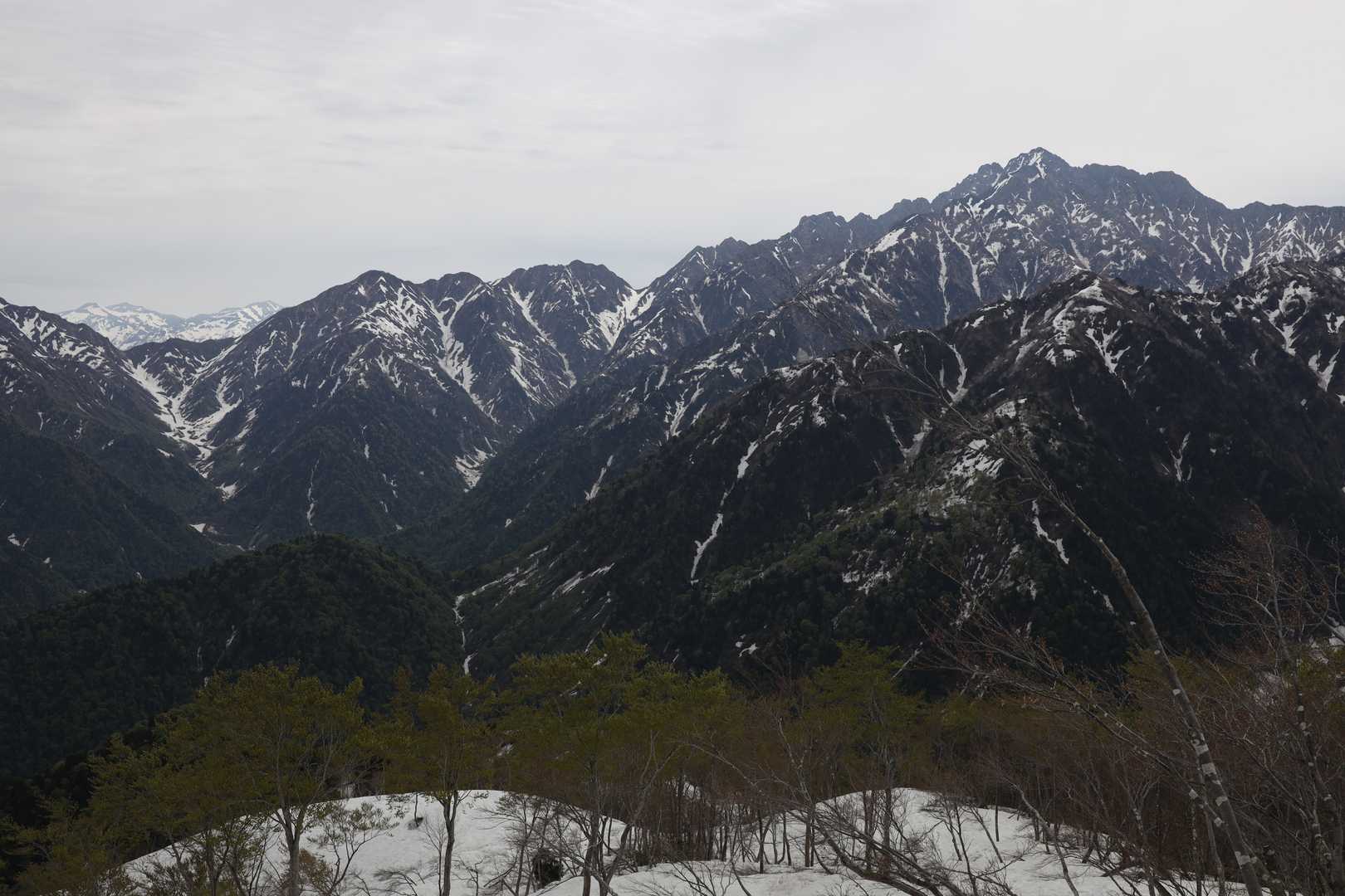 あこがれの、剣岳北方稜線。