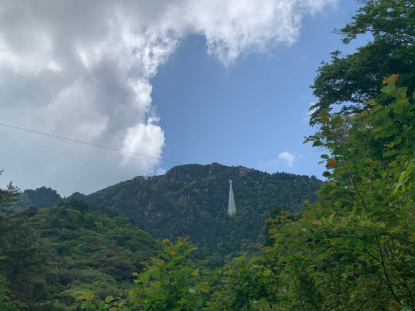駐車場より
無事　下山😀