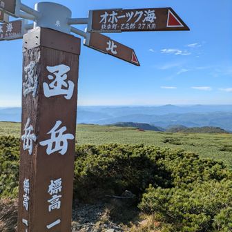 函岳登頂！
立派な標識がありました