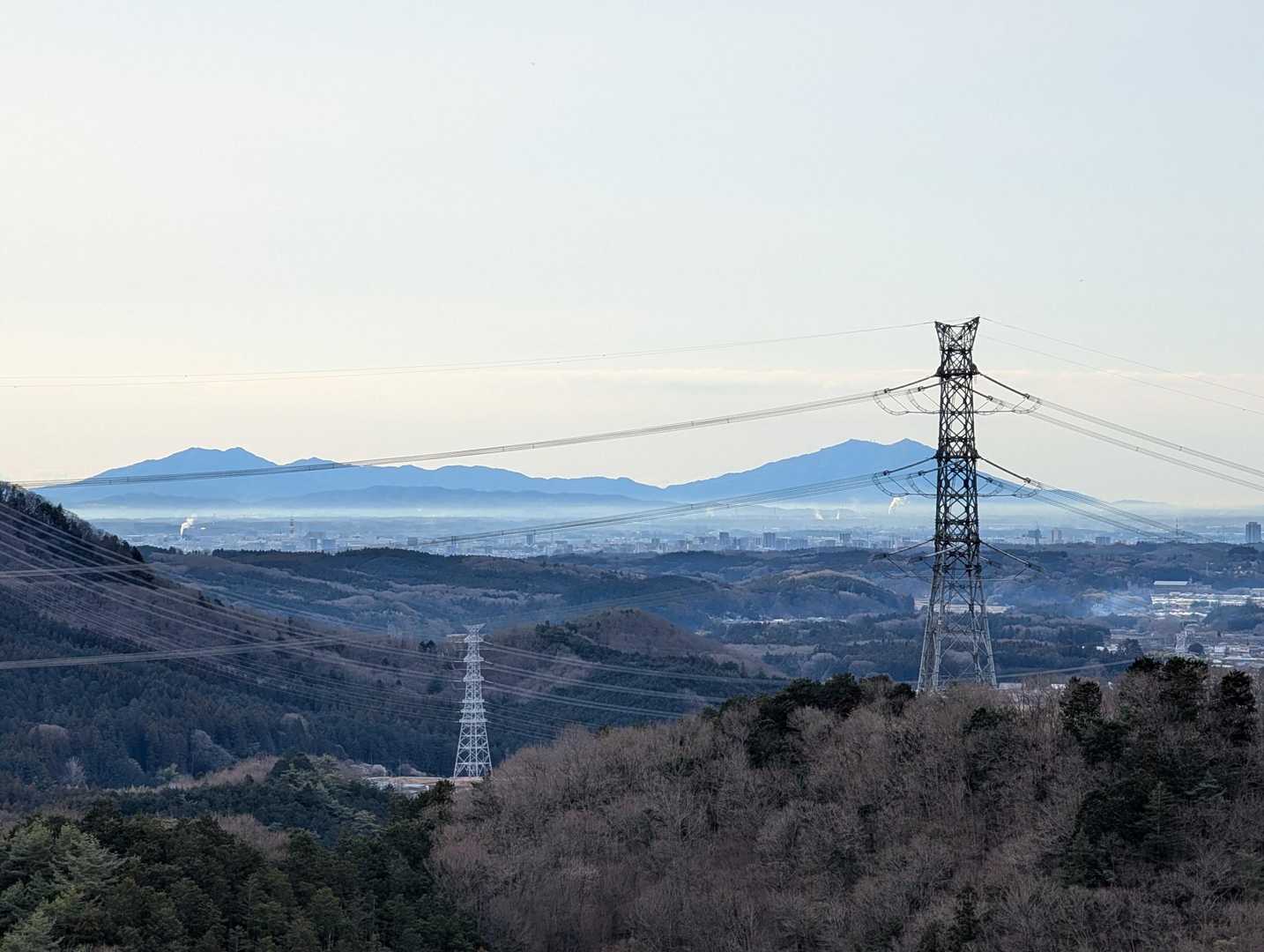 登山道からの眺め
筑波山見えます😃