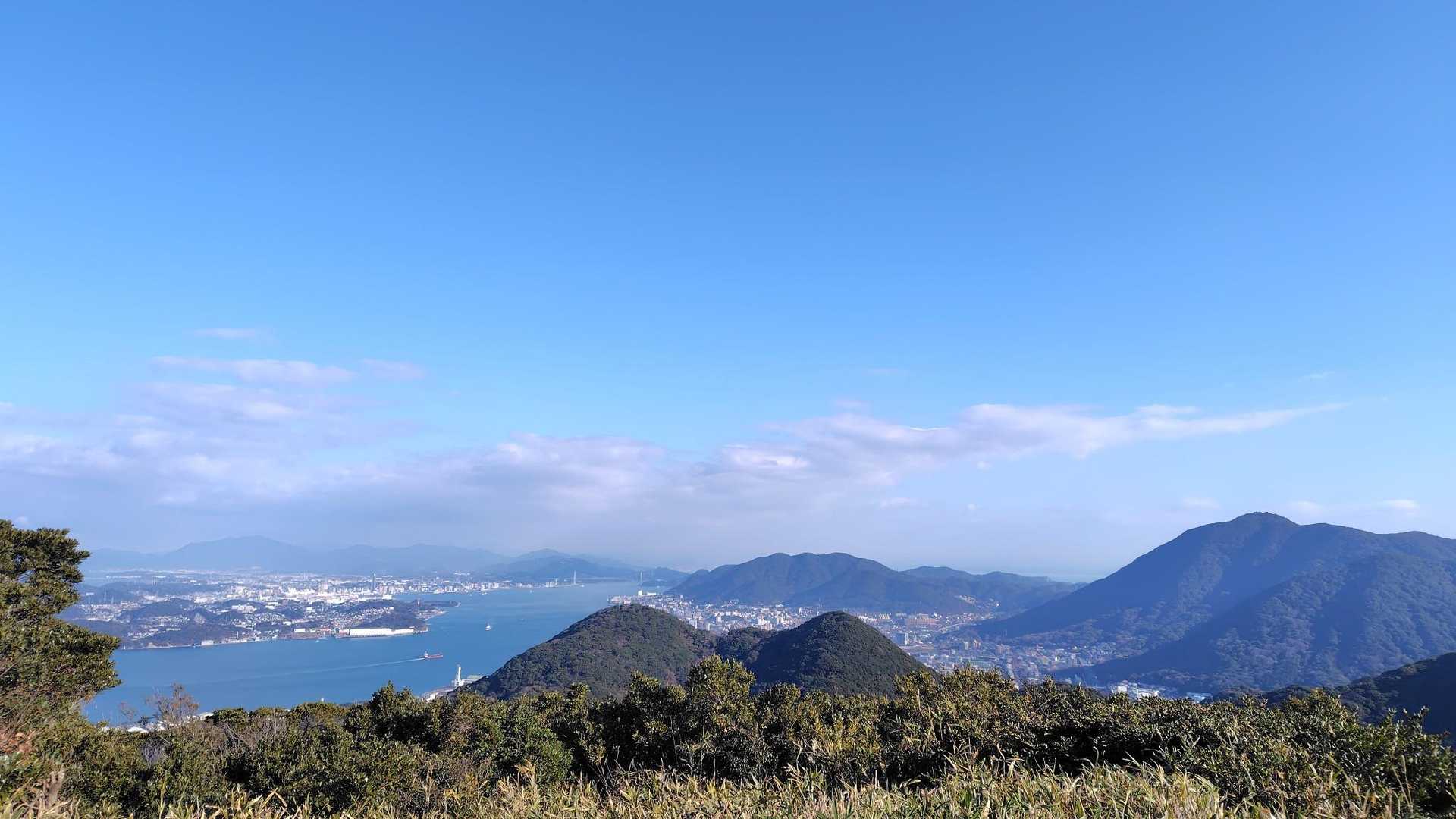 階段と小文字山の景色の良さに圧倒される