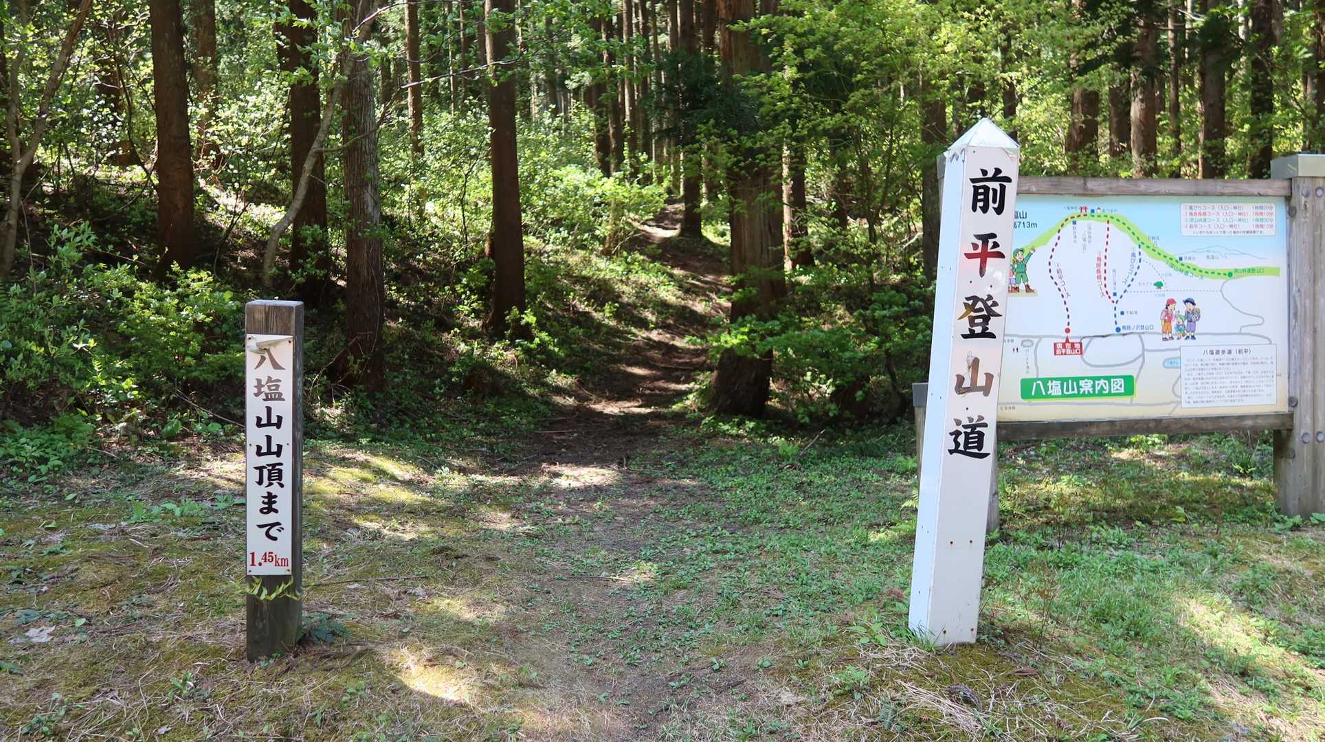 前平口に降りてきました。15分ほどで鳥居ノ沢口に戻れます。