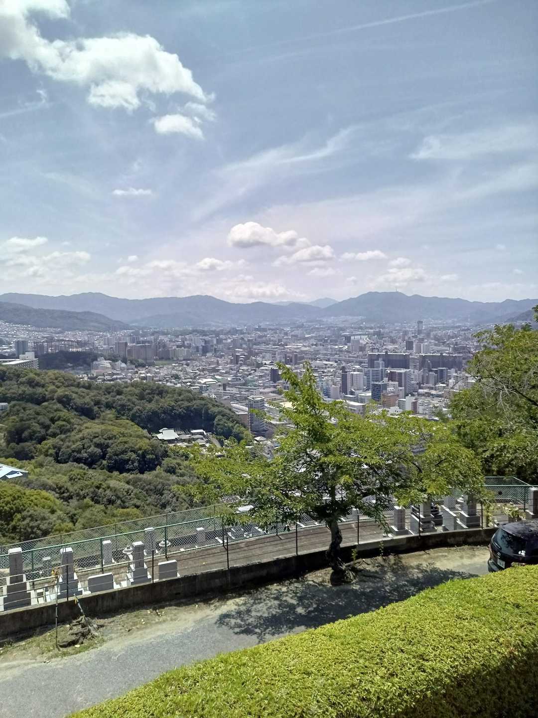 仏舎利塔からの景色