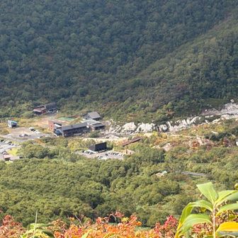 五色温泉とイワオヌプリの駐車場