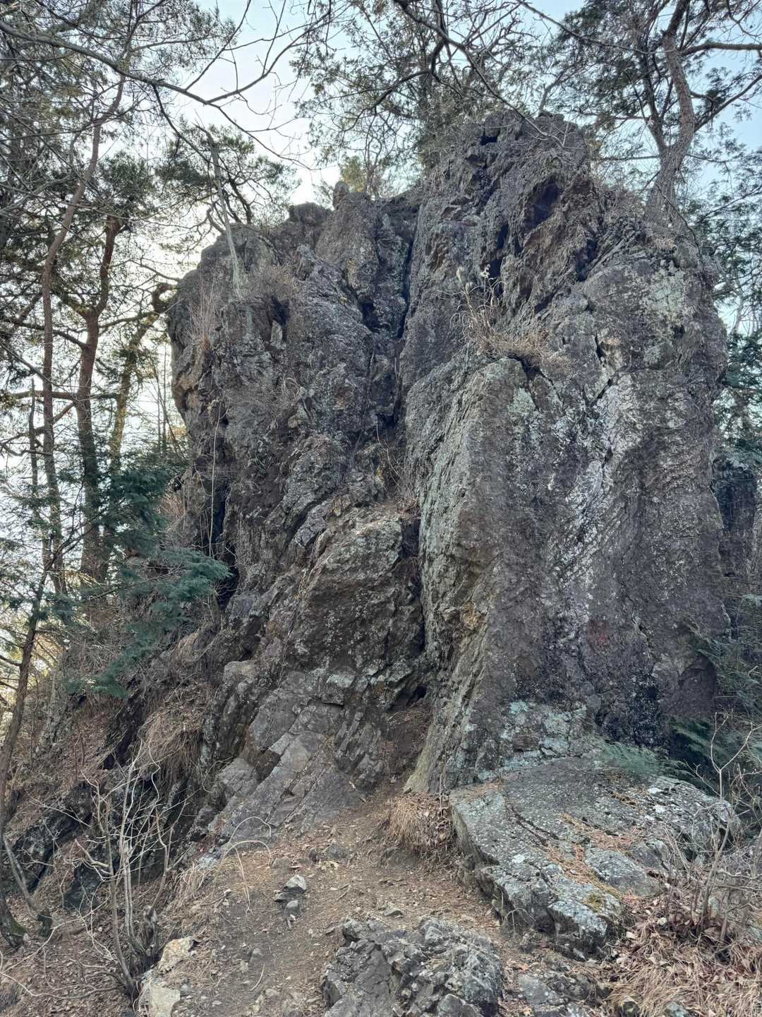 こんなところを登ったり降りたり(ここは下ったところ)