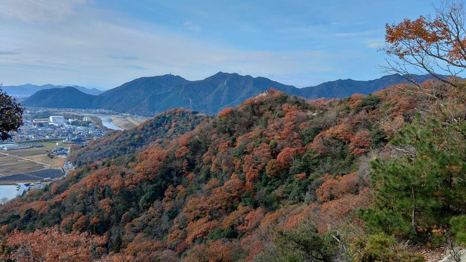 涅槃仏姿の新龍アルプスの山々。