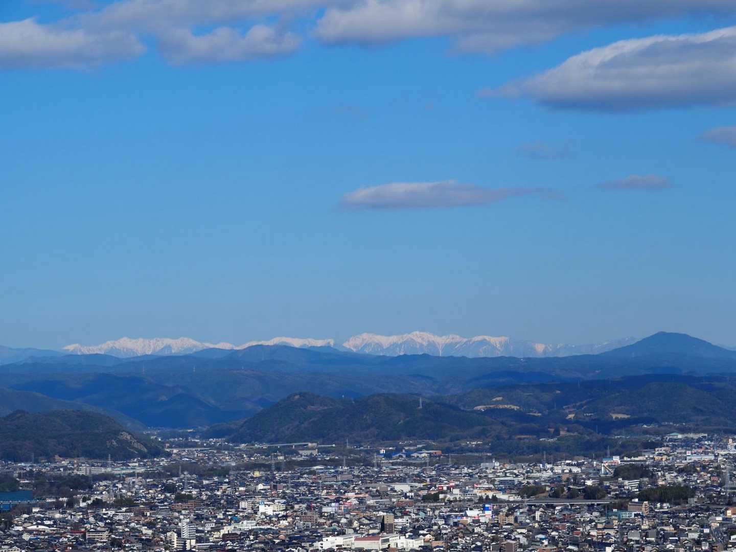中央アルプスと笠置山✨