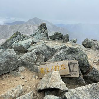 富士ノ折立
登山道もピークも分かりにくかった💦