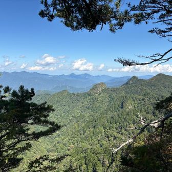 中央は御荷鉾山