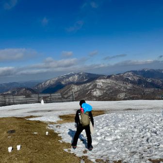 武奈ケ岳も山頂白いね。