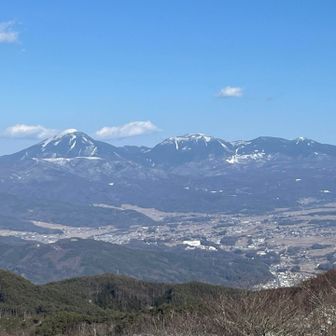 西峰からの蓼科山、北八ヶ岳方面