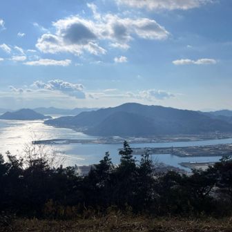 昨年の登り納めの白滝山、黒滝山は筆影山の後方になります。