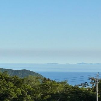ネイチャーセンターから撮影
こんなに大きく隠岐島が見えたのは初めてかも
