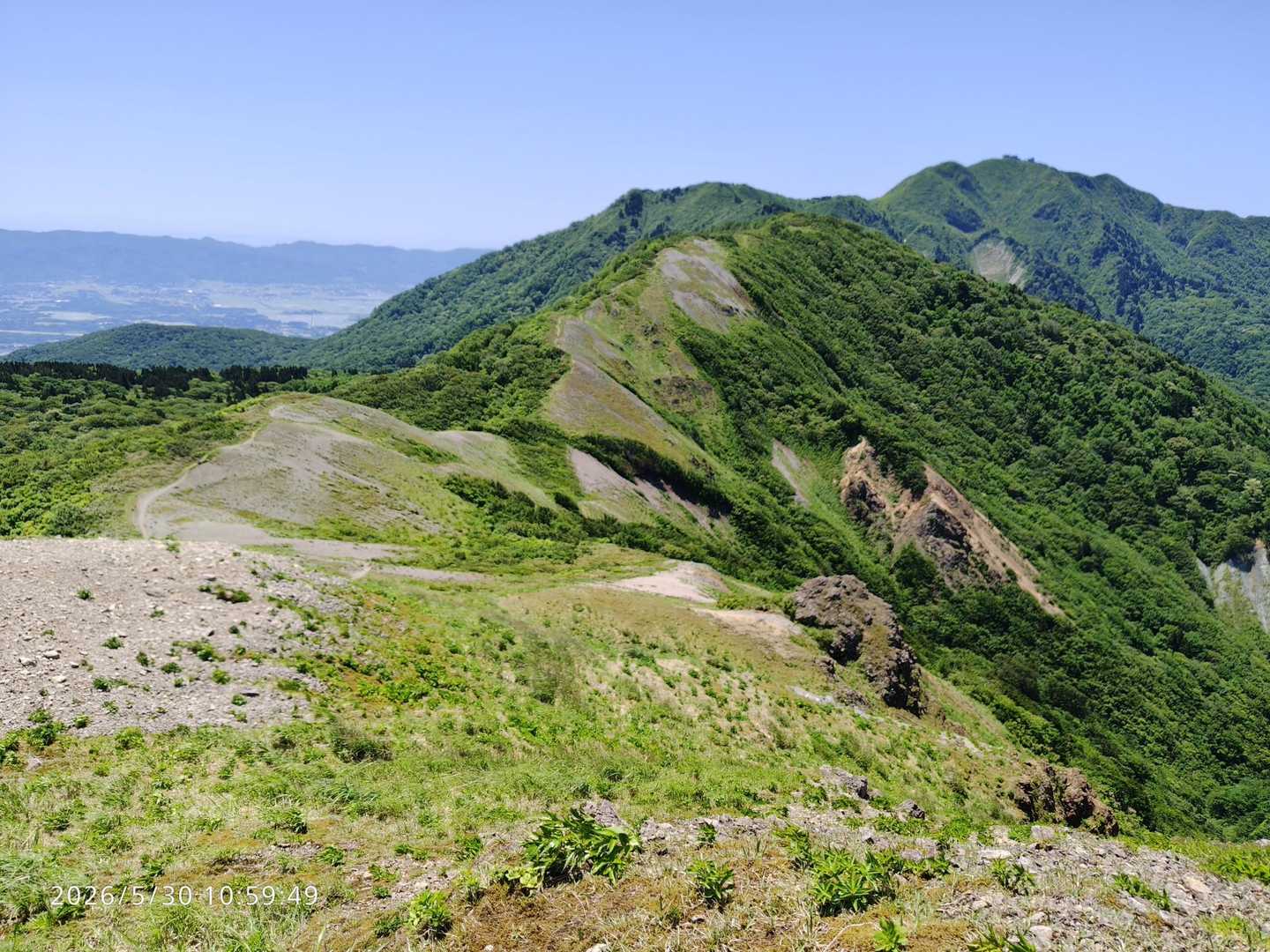 マトネ-真砂の峰-あやめ池-金北山-白雲台 縦走コースの写真