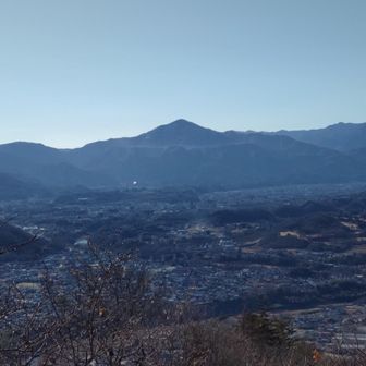 頂上から武甲山