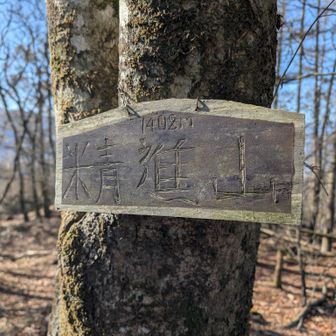 精進山は通り道的な感じ。