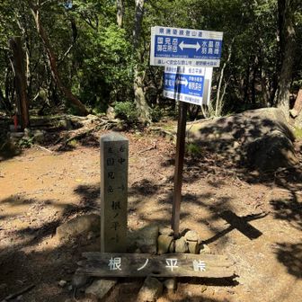 根の平峠へ戻った。