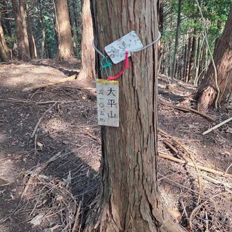 山頂表示。