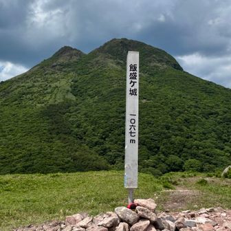 飯盛ヶ城、到着((´∀｀*))ﾜ-ｲ
微弱なイモリ風の中
西峰よりも賑わう山頂