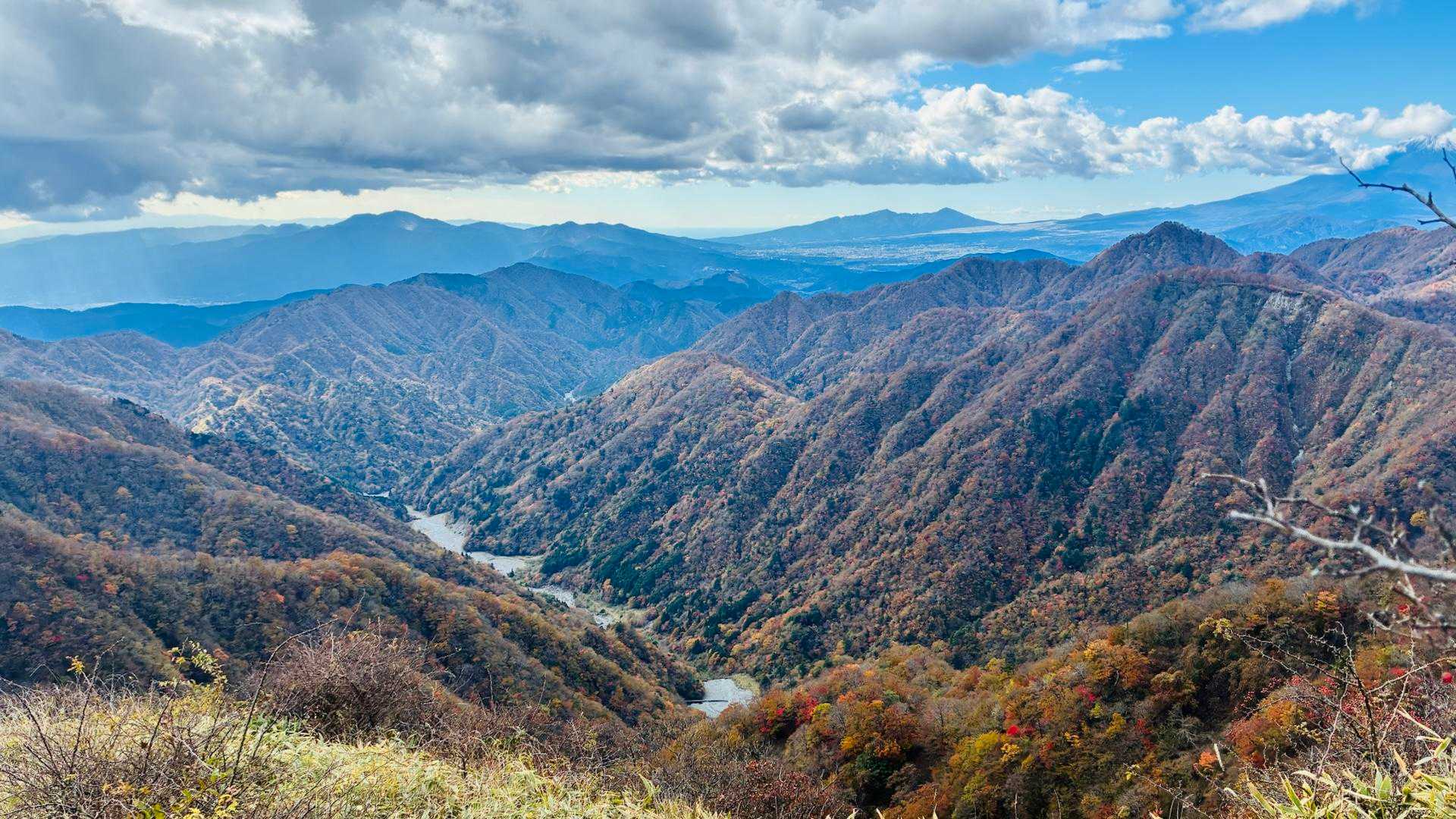 焼山登山口バス停-焼山-姫次-蛭ヶ岳-鬼ヶ岩ノ頭-不動ノ峰 縦走コースの写真