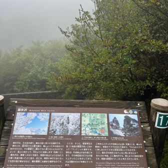 冬は霧氷が見られるらしい！

昔はこの先登山道あって普賢神社に続いていたらしい。今は平成の噴火でなくなったけど。