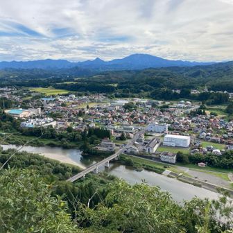 津川の町並み