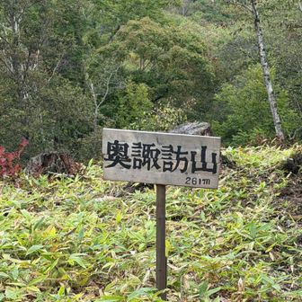 奥諏訪山⛰️到着
奥諏訪の奥に奥諏訪山⁉️
山と認められてる🤔