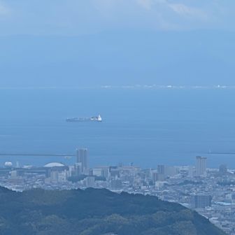 清水港⚓️内に浮かぶ大きな船も見えました。