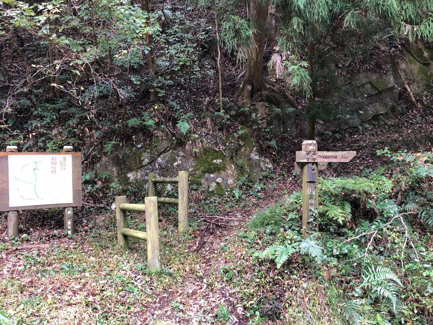 箸蔵駅-登山口駅-箸蔵寺-二軒茶屋-讃岐財田駅 縦走コースの写真