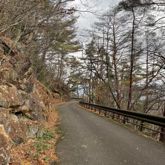 舗装路を羽黒神社方向へ