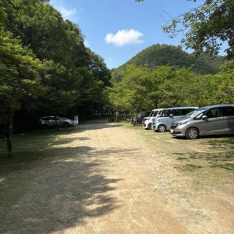 駐車場　木陰があり、平日のためか空いてました。