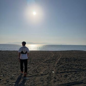砂浜に寄り道
