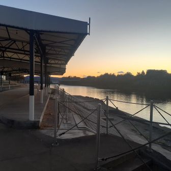 中ノ島公園、ここは昭和の時代に賑わった日本ライン下りの乗船場だった。