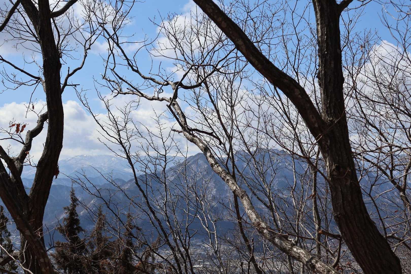 眺望は季節限定😊
美ヶ原の真っ白な稜線が見えた✨️