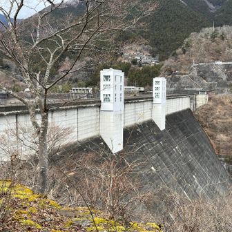 おまけ、奥多摩湖、正式には小河内ダムと言います。多摩川の上流、標高530mに位置し、直線重量式コンクリートダム、とのことです（よくわかっていないのですが）。ダムの高さは150mと大きいですね。発電と東京都の水源にもなっているそうです。巨大な建造物には圧倒されますね